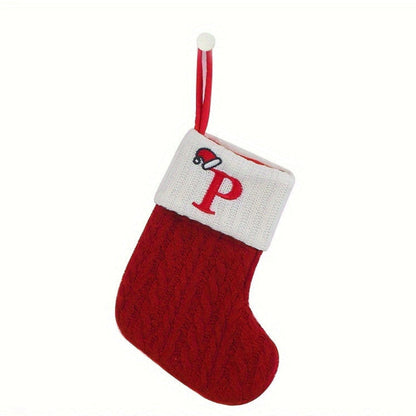 Chaussette de Noël Tricotée Personnalisée Décorative