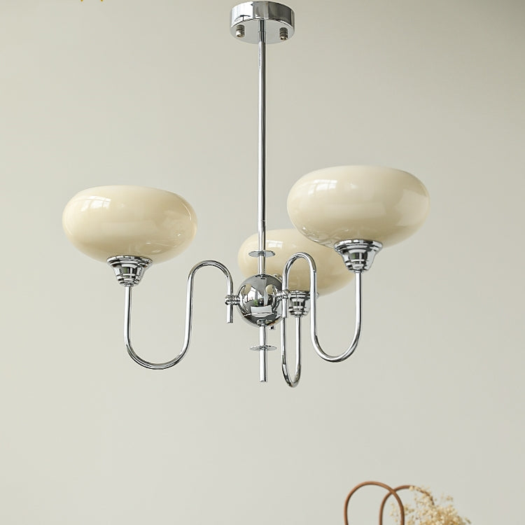 Luminaire Élégant en Verre et Acier – Décoration Intérieure Chic