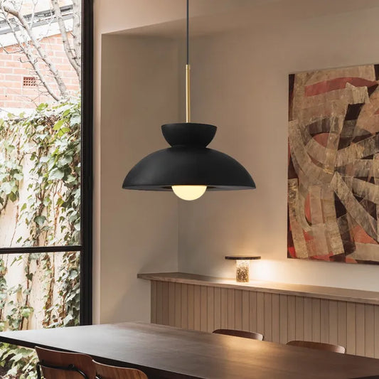 Lampe Suspendue Élégante en Métal et Verre - Foivo