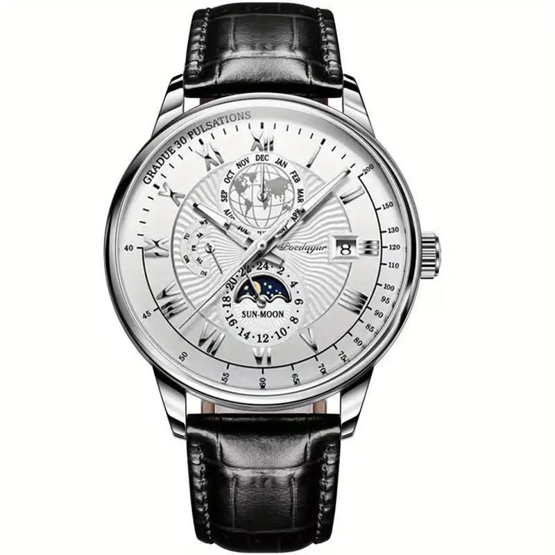 Montre Homme Étanche avec Cadran Rond et Bracelet Robuste - BlxckFR
