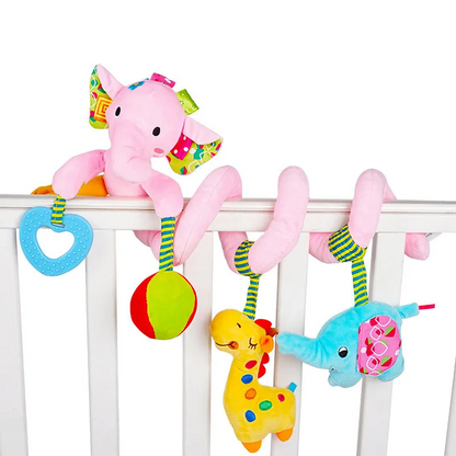 Jouet d'activité pour bébé - Accessoire siège auto et poussette doux