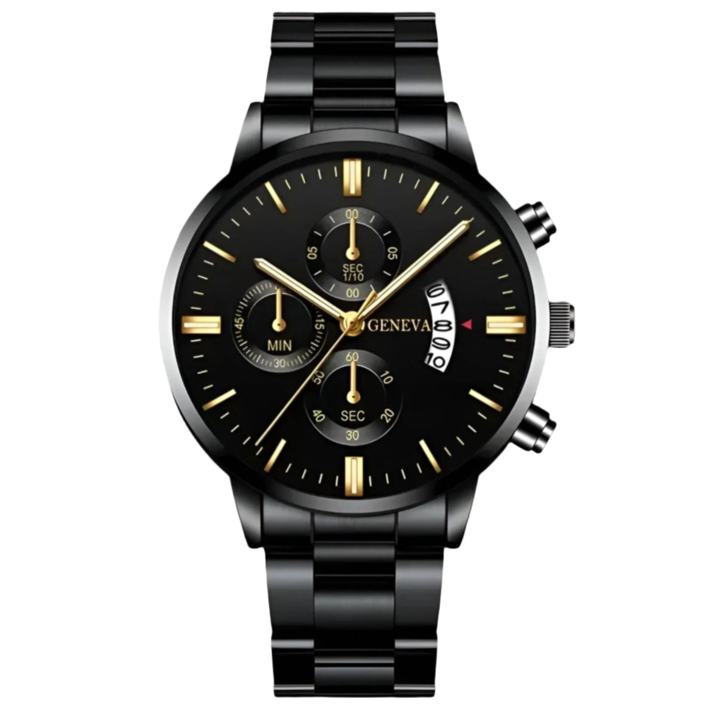 Montre Écran Rond Design Élégant Calendrier - BlxckFR