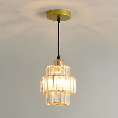 Lampe Suspendue Luxe en Cristal pour Entrée - Foivo