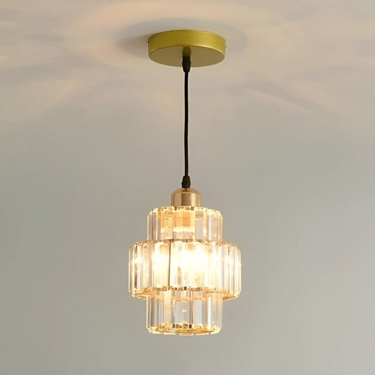 Lampe Suspendue Luxe en Cristal pour Entrée - Foivo