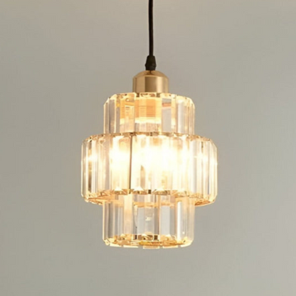 Lampe Suspendue Luxe en Cristal pour Entrée