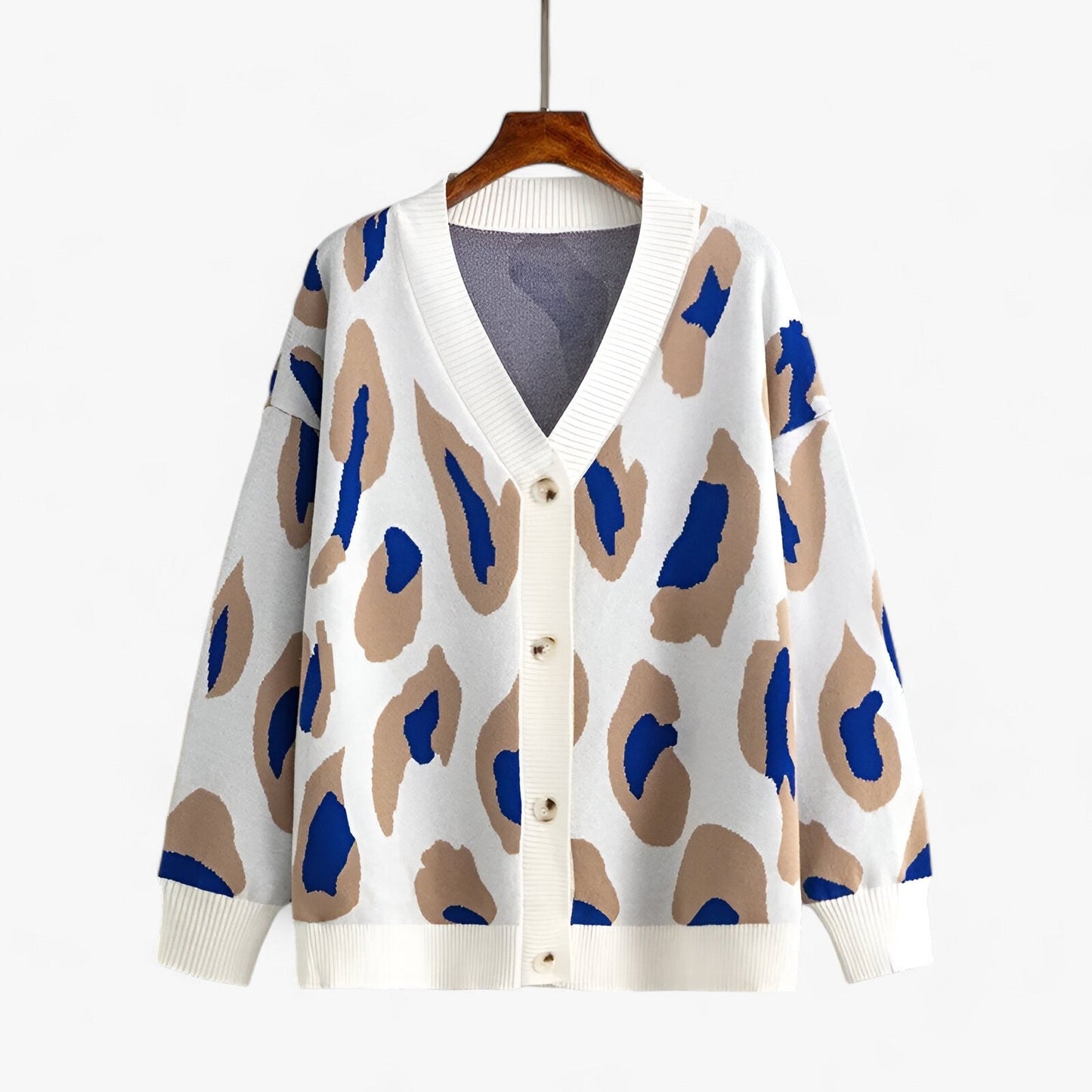 Cardigan détendu Col en V Féminin