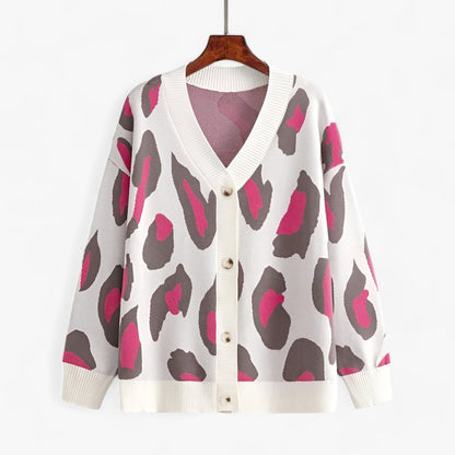 Cardigan détendu Col en V Féminin