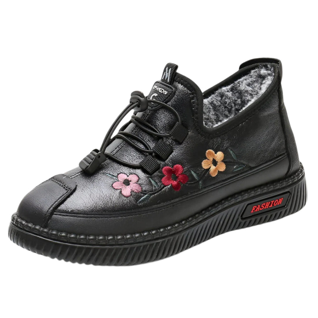 Chaussures Femmes Chic à Lacets Brodées