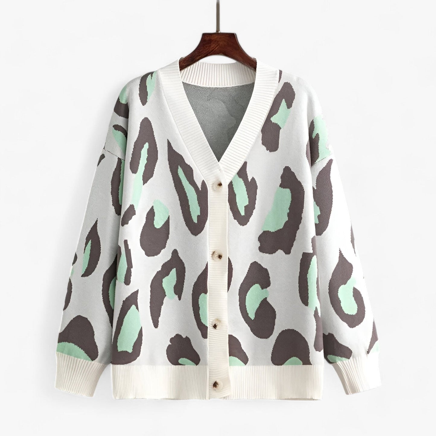 Cardigan détendu Col en V Féminin