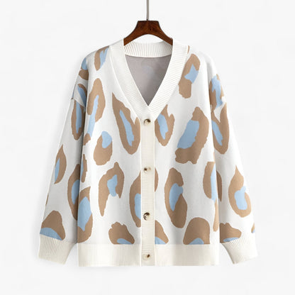 Cardigan détendu Col en V Féminin