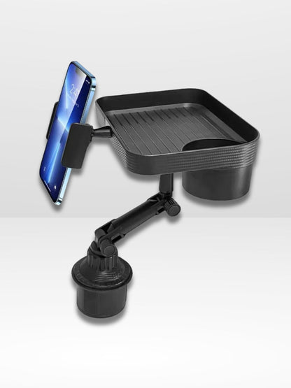 Plateau de voiture rotatif 360° avec phone et boisson intégrés - Foivo