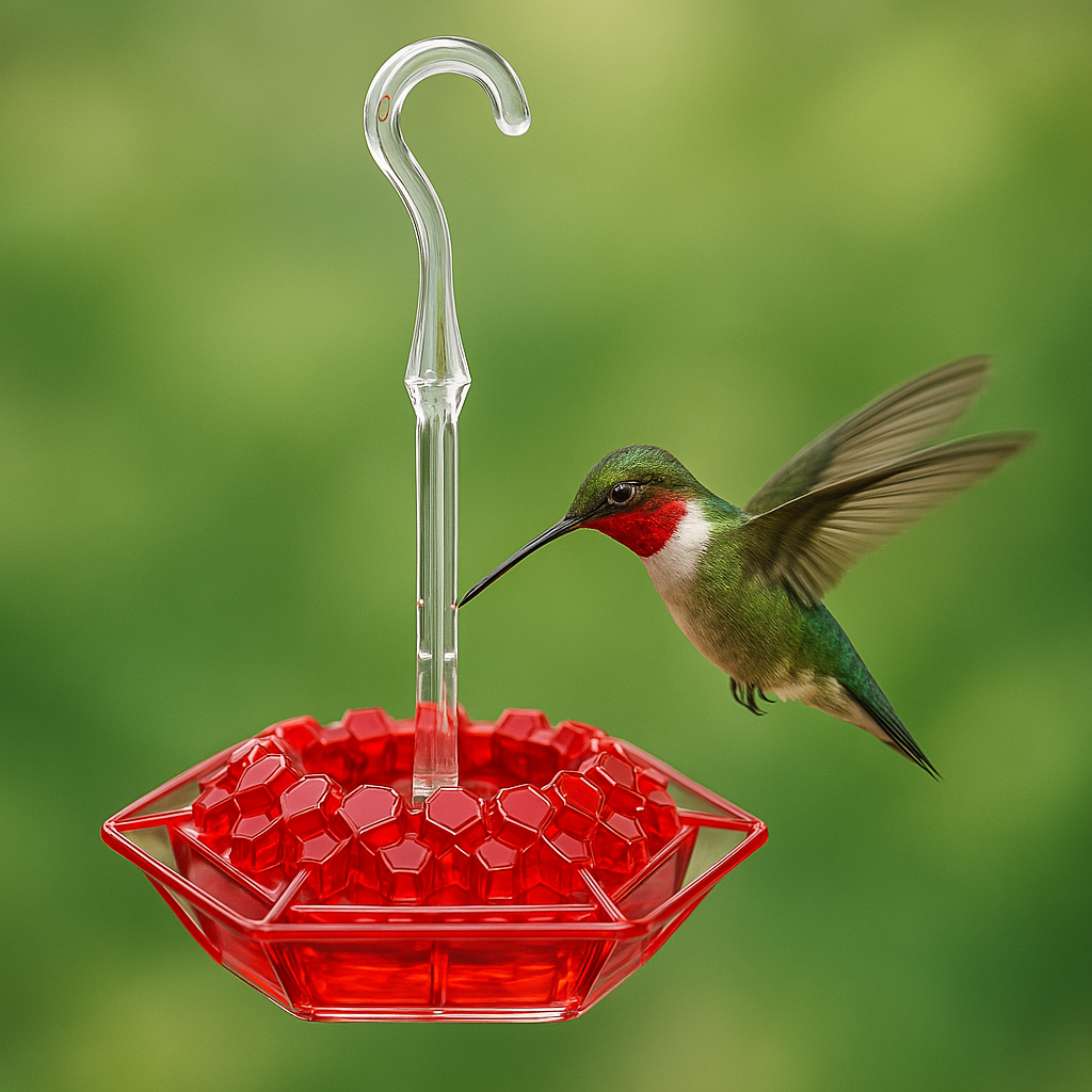 Nourrisson d'Oiseaux Rouge en Plastique Suspendu