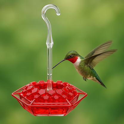Nourrisson d'Oiseaux Rouge en Plastique Suspendu