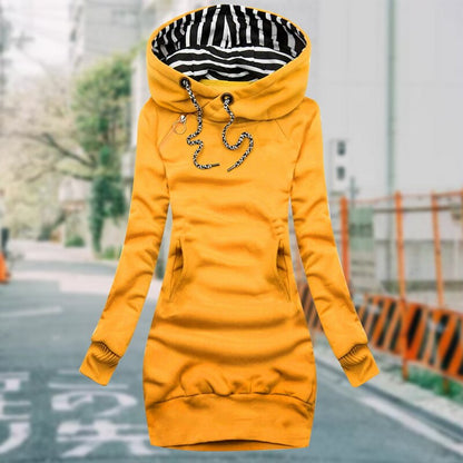 Veste femme décontractée avec capuche et poches côtés - BlxckFR