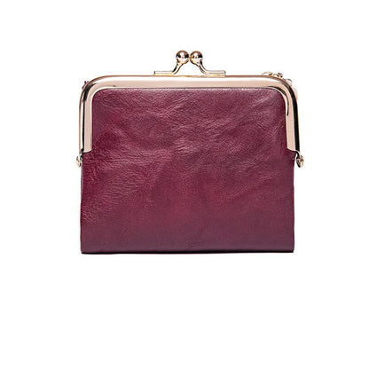 Portefeuille Cuir Classique à Fermeture Antique