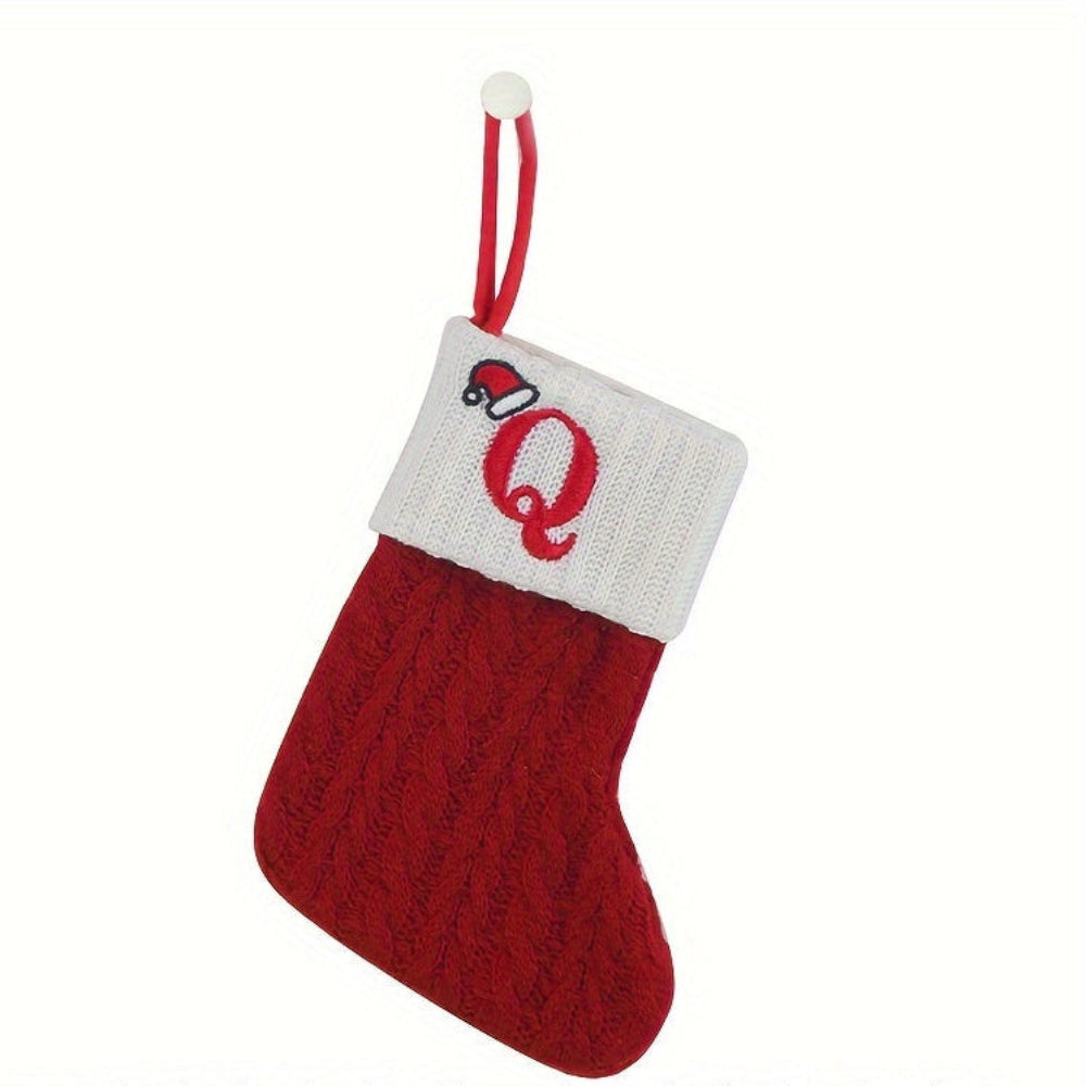Chaussette de Noël Tricotée Personnalisée Décorative