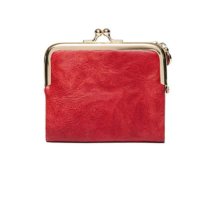 Portefeuille Cuir Classique à Fermeture Antique