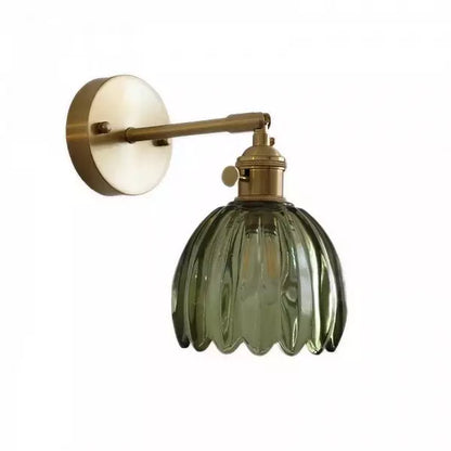 Lampe Murale Décorative en Verre Fleuri Chic