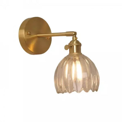 Lampe Murale Décorative en Verre Fleuri Chic