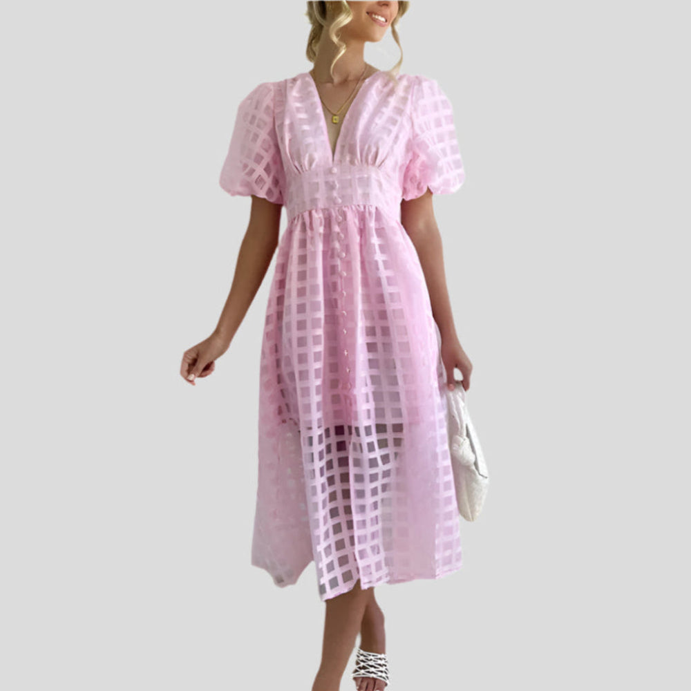 Livia – Robe Été Légère avec Jupe Flottante et Haut Élastique