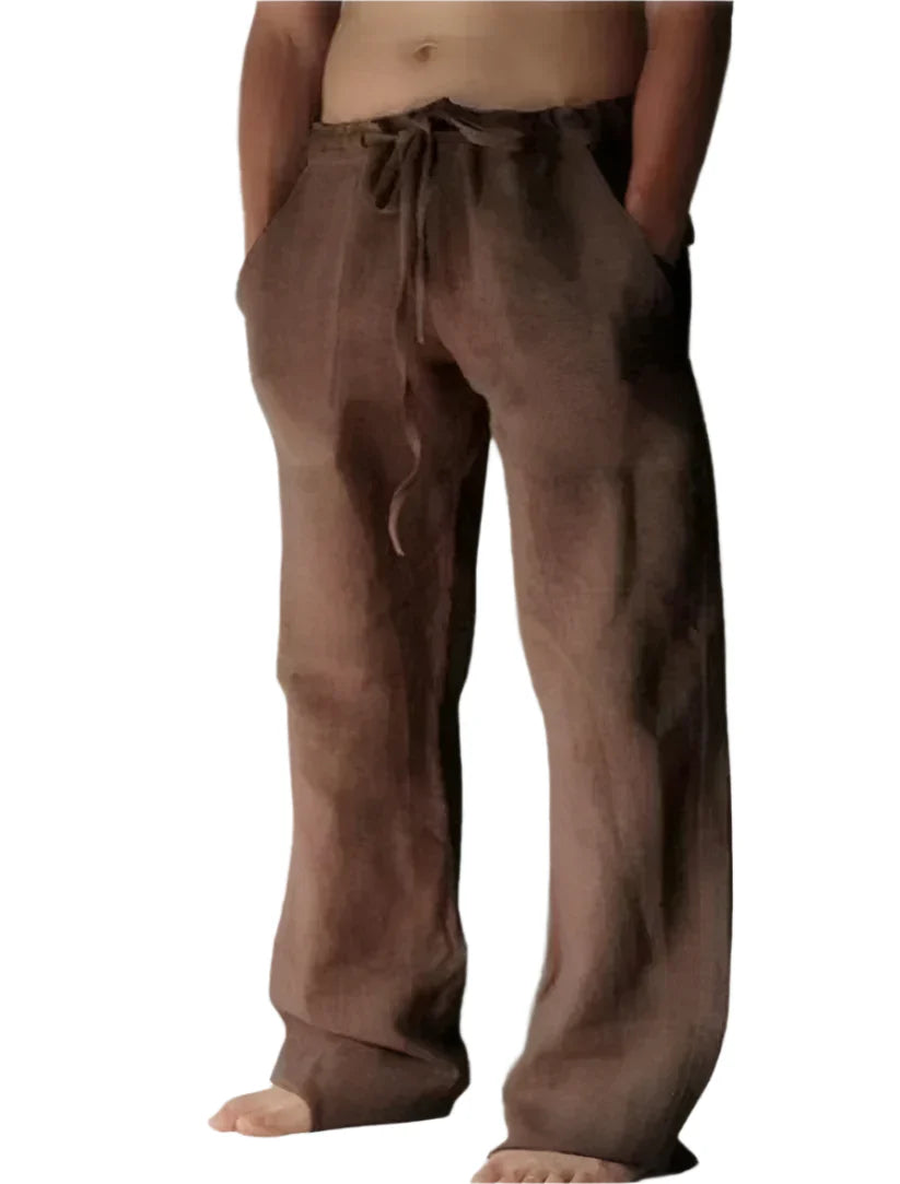 Pantalon Détente Élastique Homme avec Poches Côtés