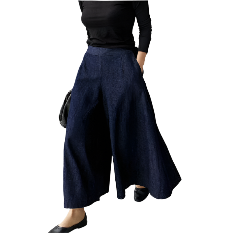 Pantalon Élégant à Jambe Évasée et Coupe Décontractée - BlxckFR