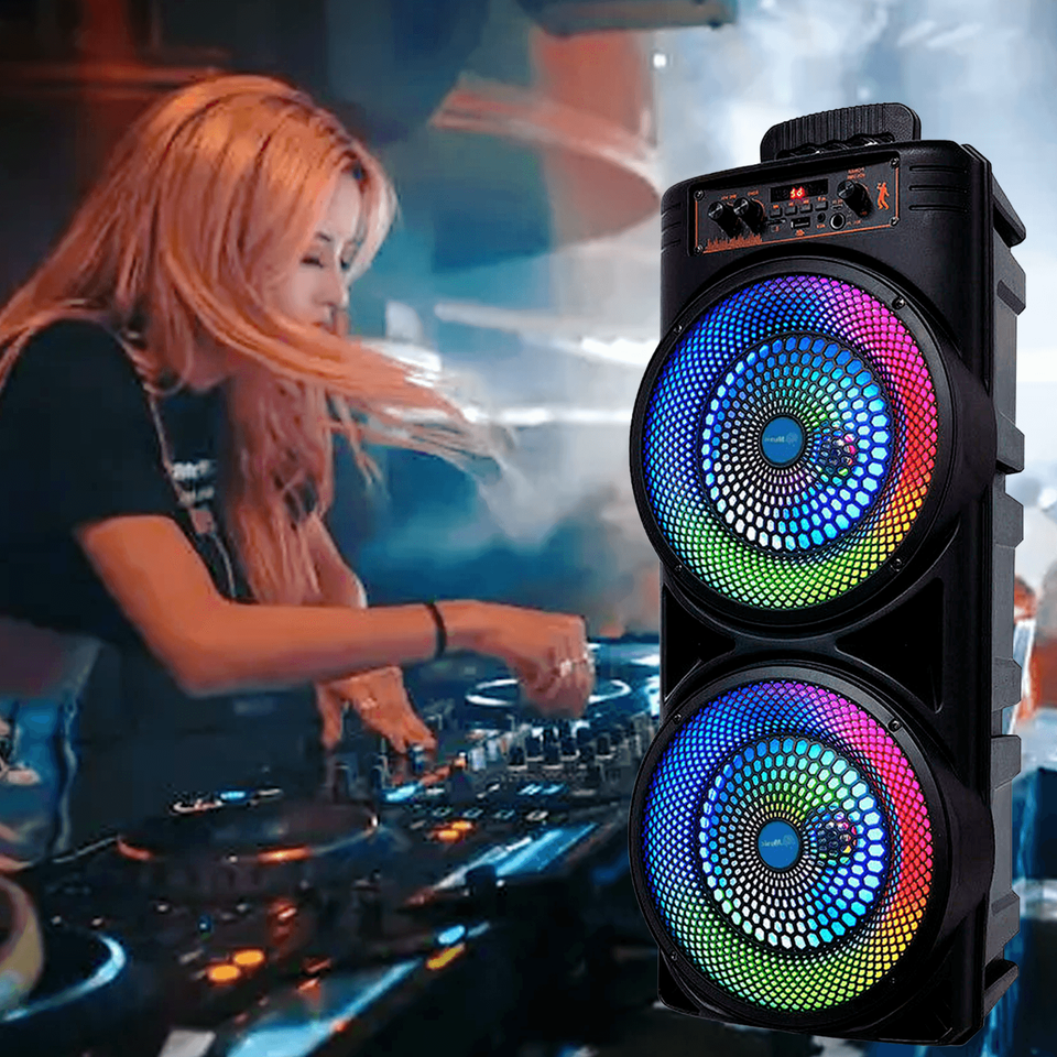 Enceinte Bluetooth LED Puissant Système Son Portable - BlxckFR