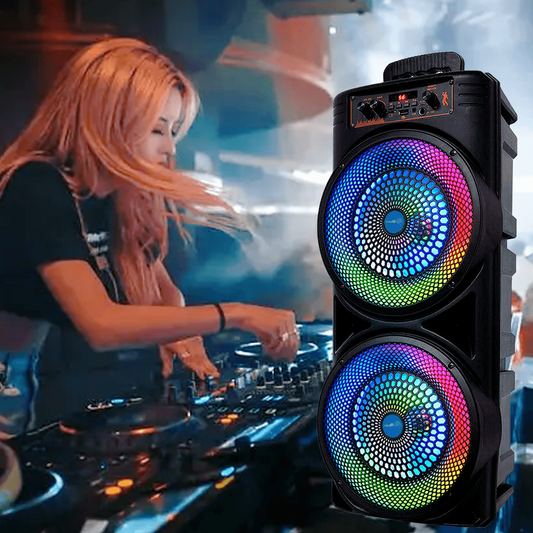 Enceinte Bluetooth LED Puissant Système Son Portable - BlxckFR