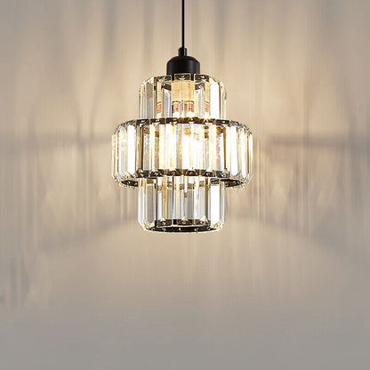 Lampe Suspendue Luxe en Cristal pour Entrée