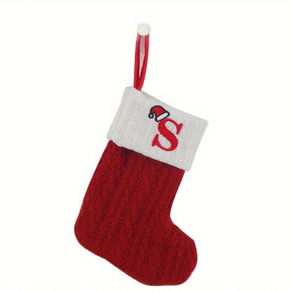 Chaussette de Noël Tricotée Personnalisée Décorative
