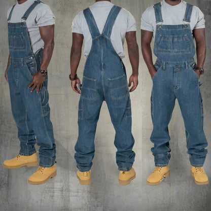 Salopette Homme Coton Poches Fonctionnelles Coupe Décontractée