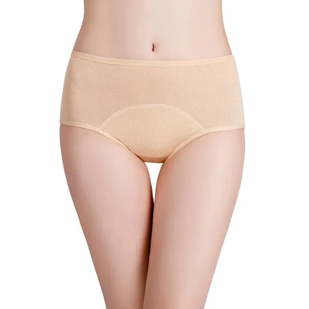 Culotte Hygiénique Femme à Taille Haute Respirante - BlxckFR