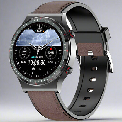 Montre Connectée Acier Inoxydable Fitness Sport Santé