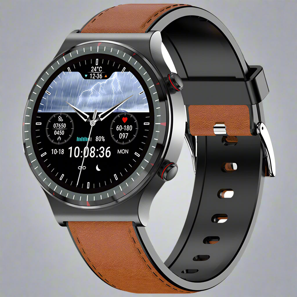 Montre Connectée Acier Inoxydable Fitness Sport Santé
