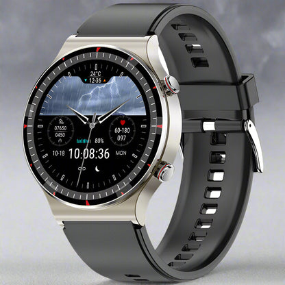 Montre Connectée Acier Inoxydable Fitness Sport Santé