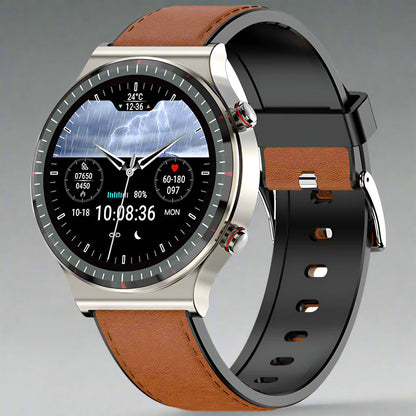 Montre Connectée Acier Inoxydable Fitness Sport Santé