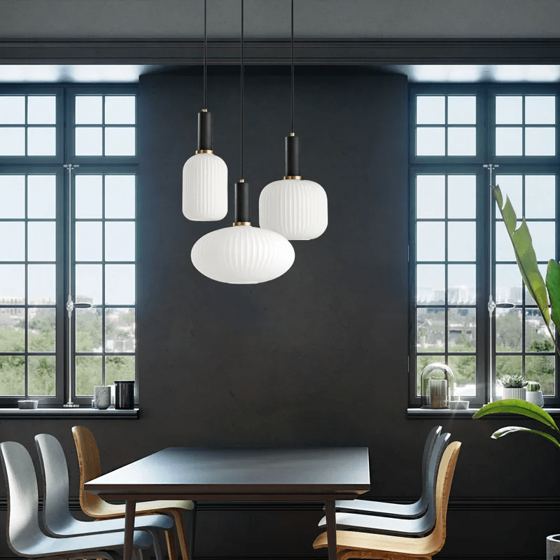 Lampe Suspendue en Verre Chic