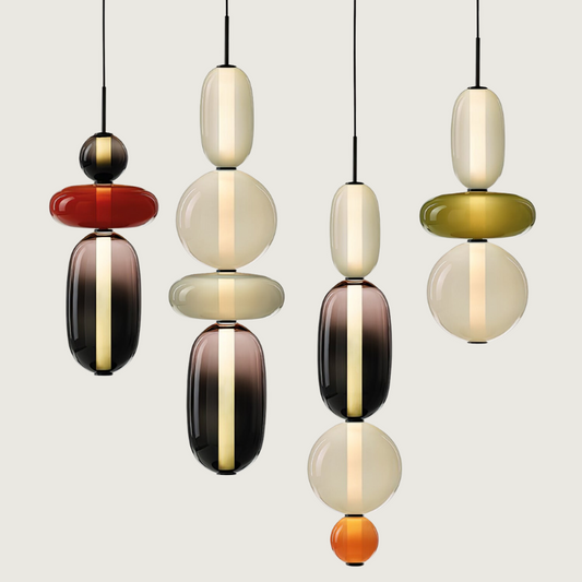 Lampe LED Suspendue en Verre Transparent - Foivo