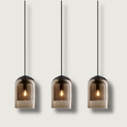 Lampe Plafond en Verre Clair Élégant - Foivo