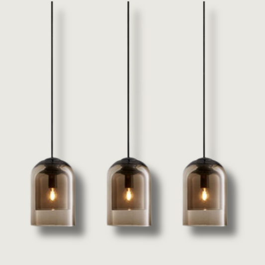 Lampe Plafond en Verre Clair Élégant - Foivo