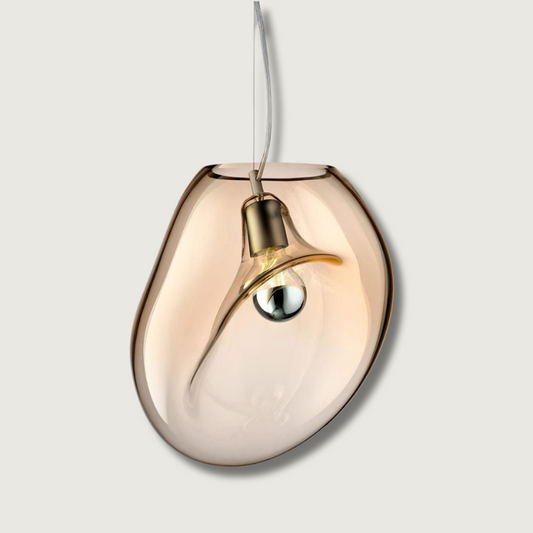 Lampe Plafond en Verre Élégant | Style Minimaliste et Ambient Chaleureux - Foivo