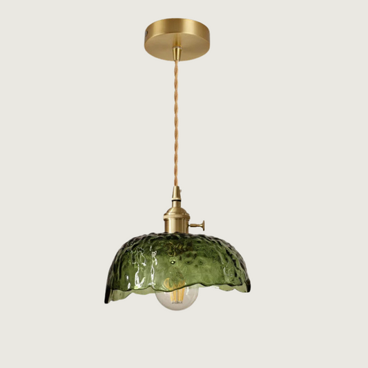 Lampe Suspendue Design Laqué et Cristal - Foivo