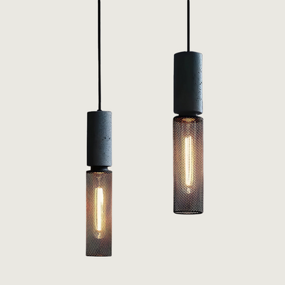 Lampe Suspendue en Béton Brut avec Éclairage LED Puissant - Foivo