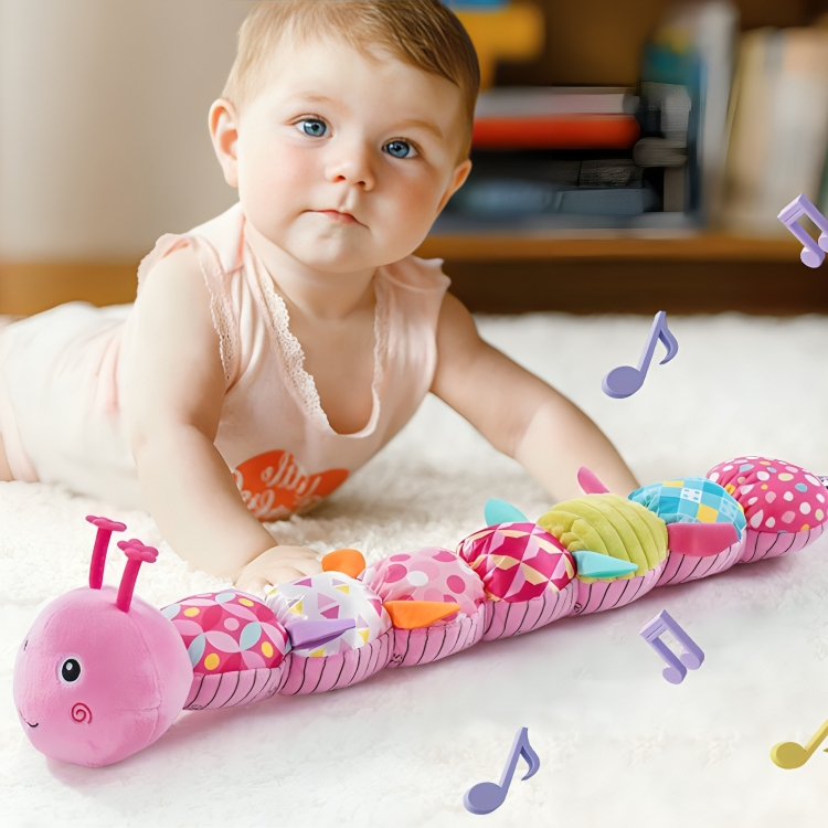 Jouet Chenille Musicale Doux pour Bébé