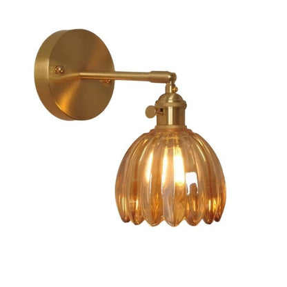 Lampe Murale Décorative en Verre Fleuri Chic