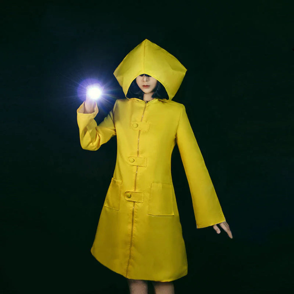 Imperméable Jaune à Capuche Élégant