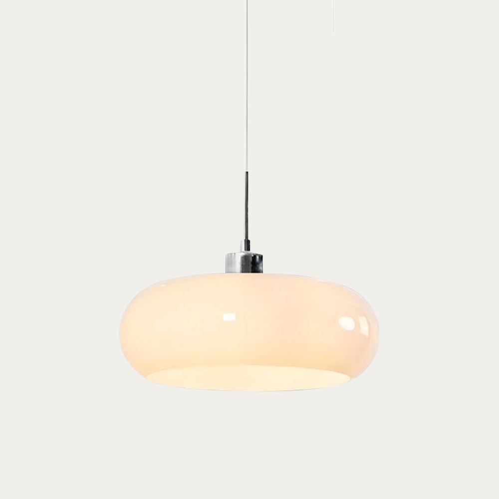 Lampe Suspension Verre Élégante Design Rétro