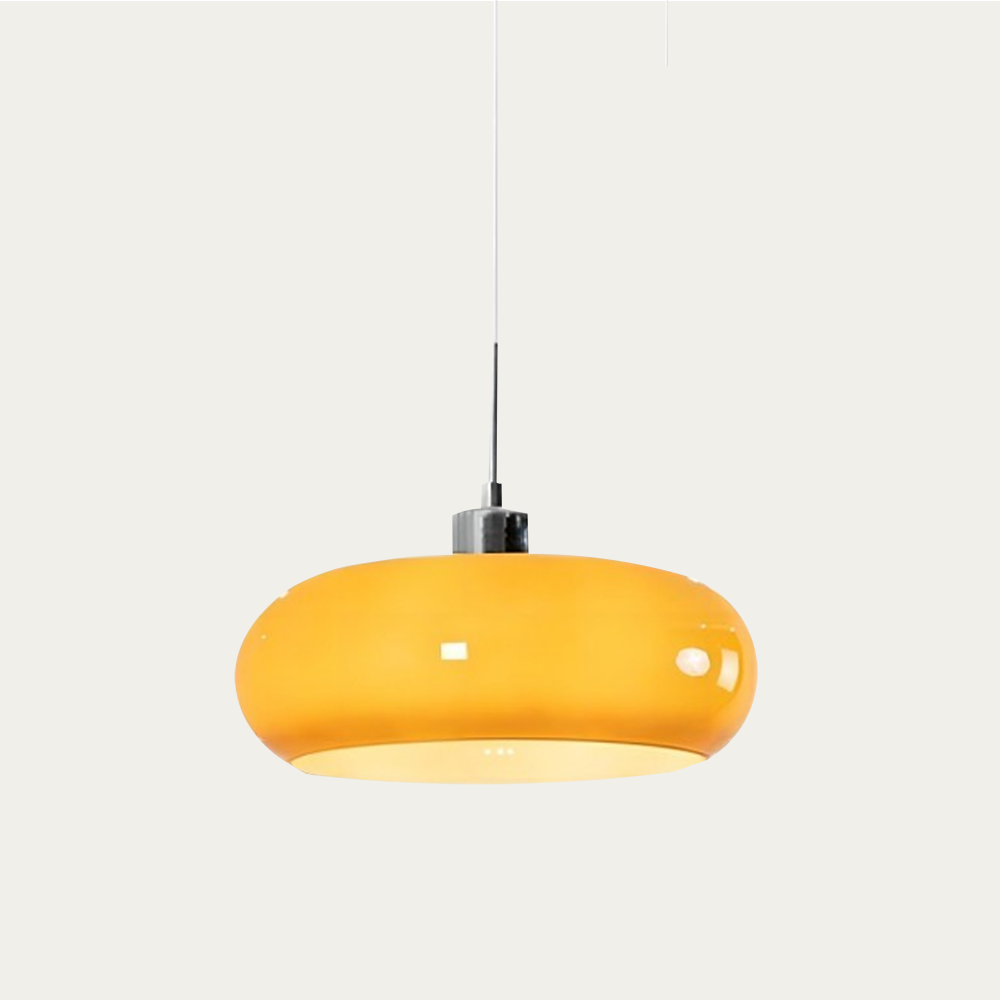 Lampe Suspension Verre Élégante Design Rétro