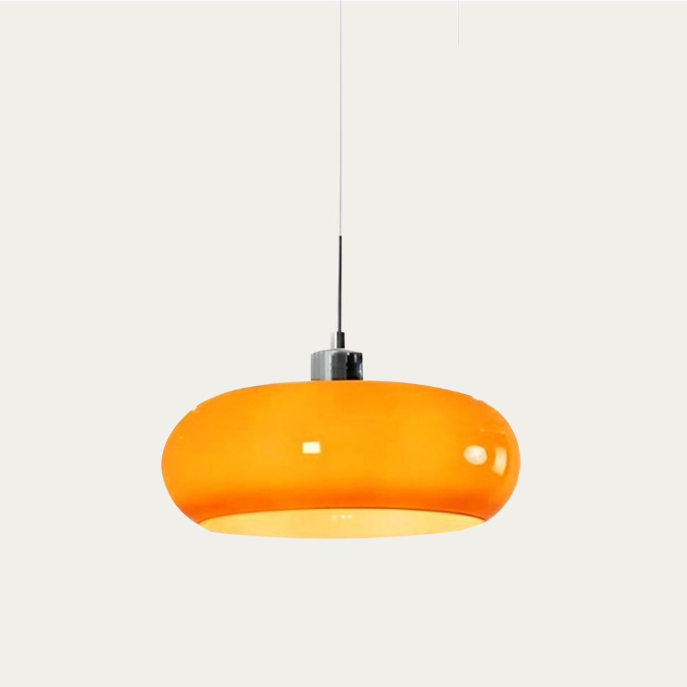 Lampe Suspension Verre Élégante Design Rétro
