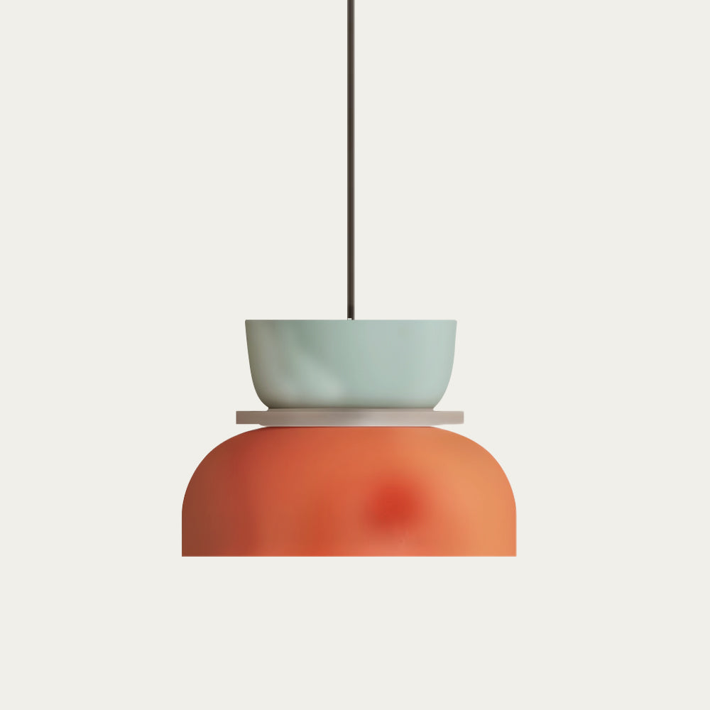 Suspension Élégante en Verre - Lumière Chaude avec Style Scandi